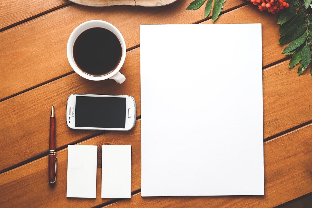 coffee phone paper business 792113